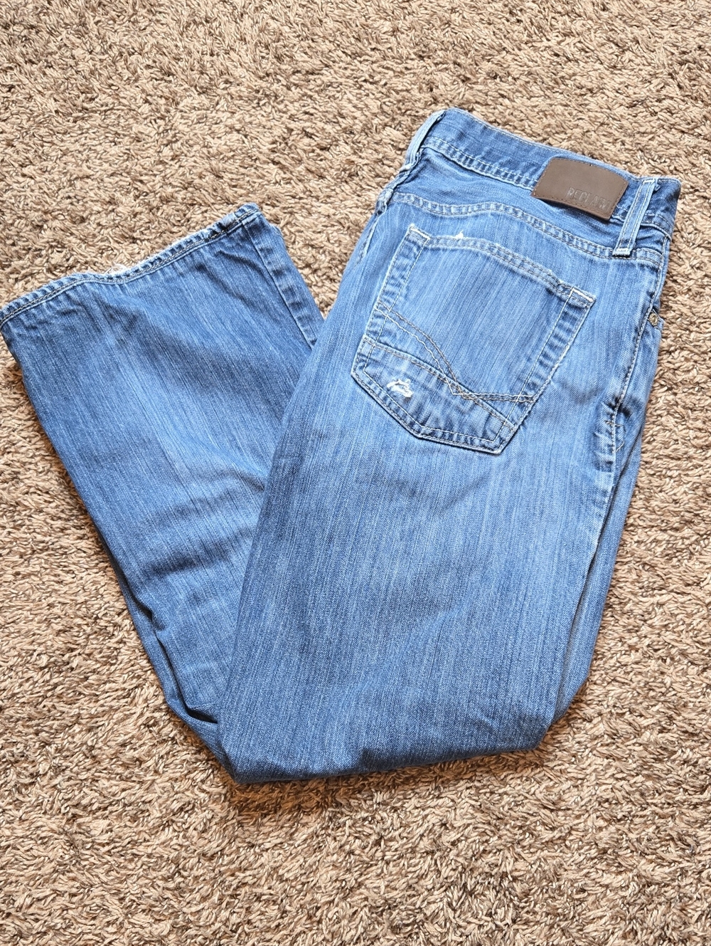 Reclaim 32 S Boot Cut Distressed Jeans Denim Pants